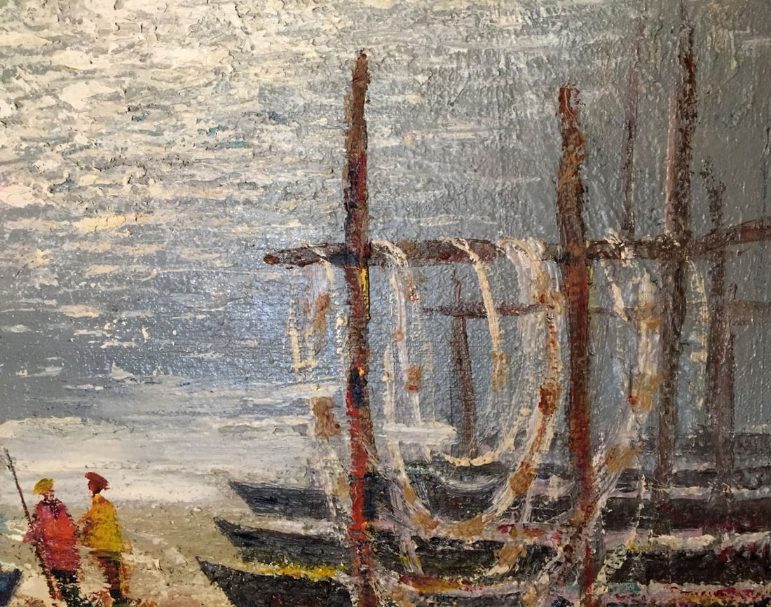 Oil painting Fishing boats Shary Anatoly Ivanovich - 6