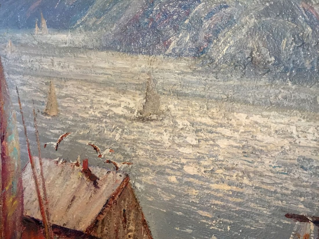 Oil painting Fishing boats Shary Anatoly Ivanovich - 8