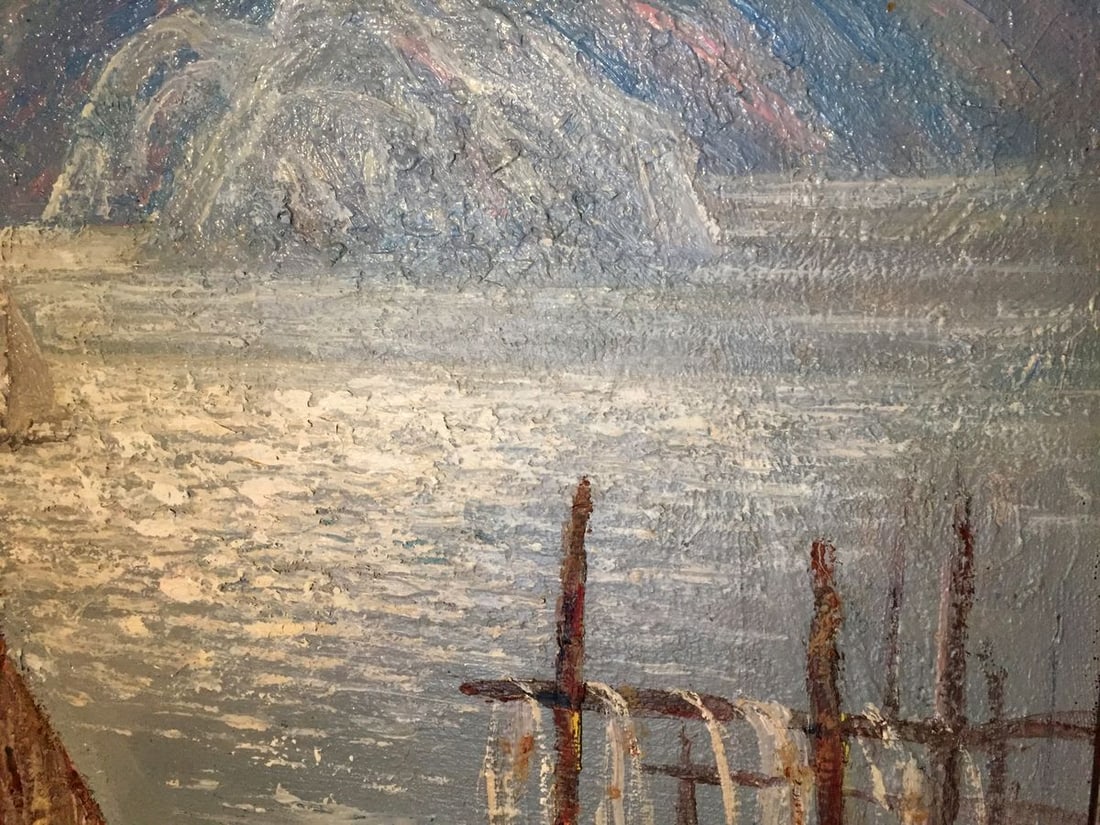 Oil painting Fishing boats Shary Anatoly Ivanovich - 9
