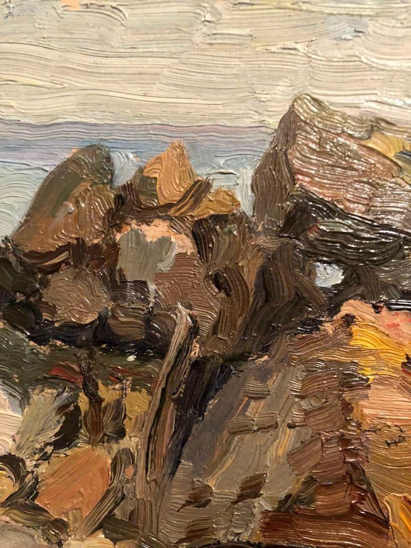 Oil painting Rocky coast Tsyganova - 2