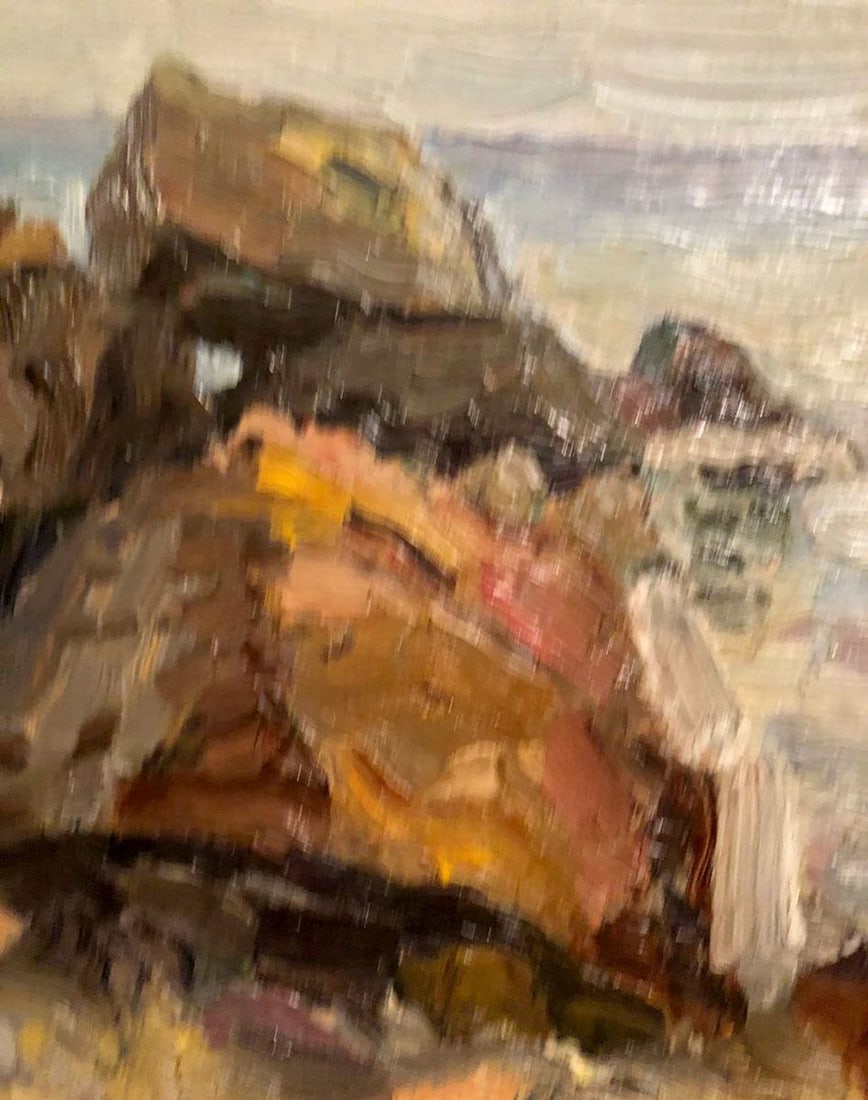 Oil painting Rocky coast Tsyganova - 3