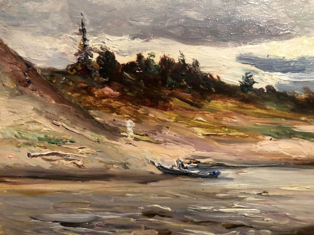 Oil painting On the shore - 2