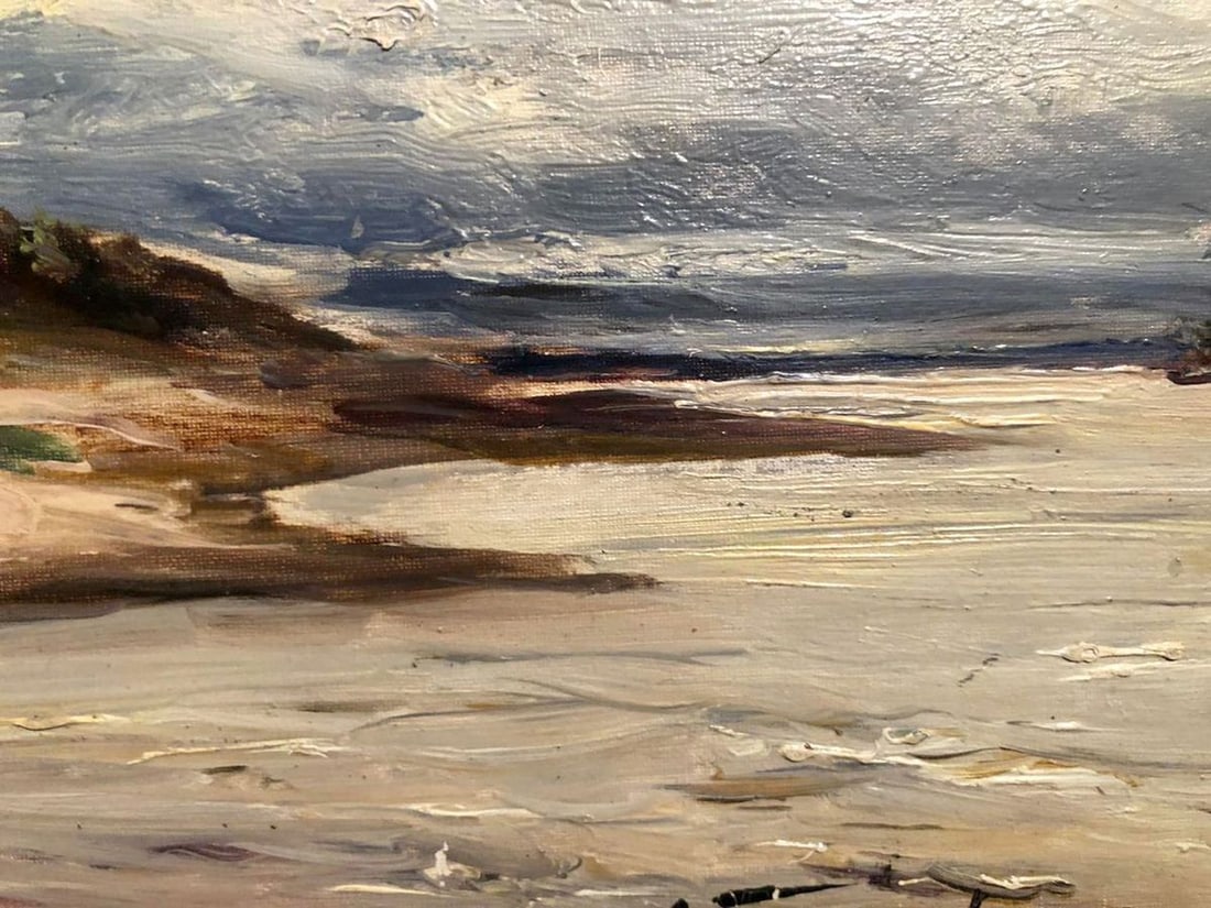 Oil painting On the shore - 3