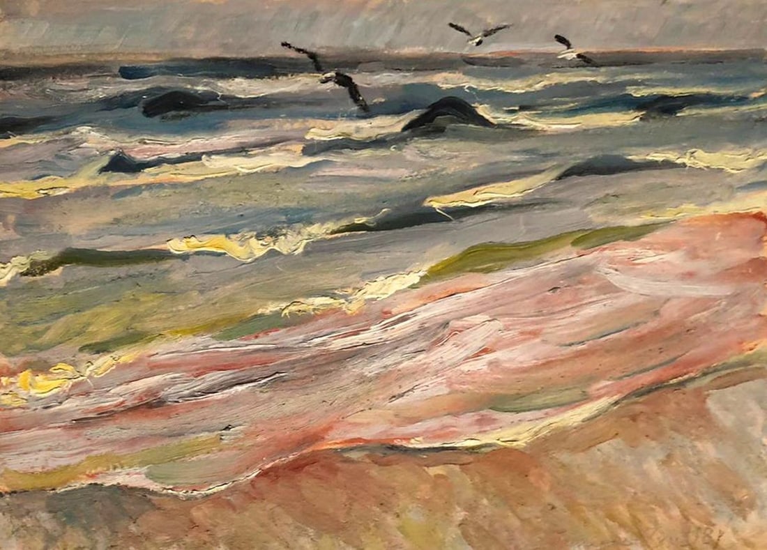 Oil painting Seascape Tkachenko Evgeniy Nikolaevich: No. GS 307A *** ABOUT THIS PAINTING *** * TITLE: "Seascape" * ARTISTS: Tkachenko Evgeniy Nikolaevich * SIZE: 35x49 cm/'13.77x19.29 inches' * MEDIUM: oil, cardboard * HAND PAINTED: Original painting fr