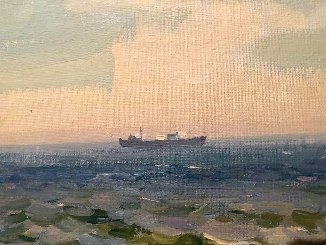 Oil painting Spring sea Strelov Arkady Efimovich - 2