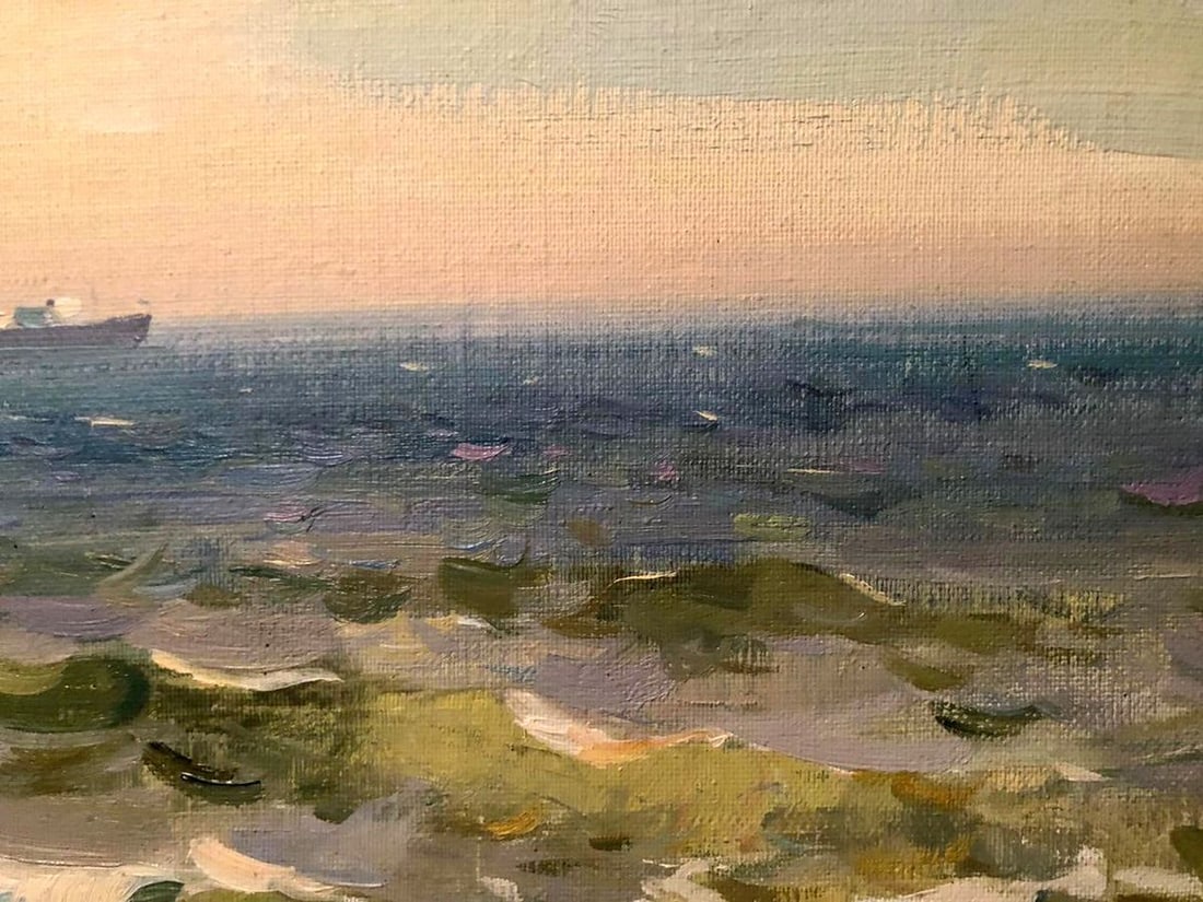 Oil painting Spring sea Strelov Arkady Efimovich - 3