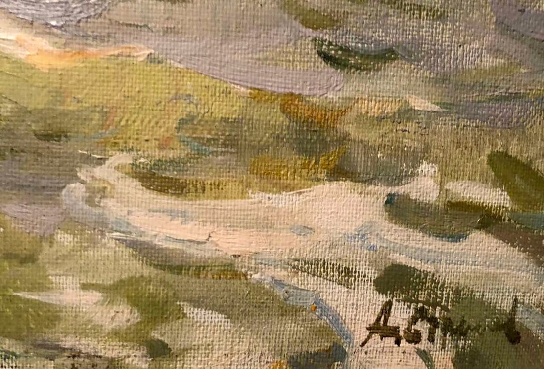 Oil painting Spring sea Strelov Arkady Efimovich - 4