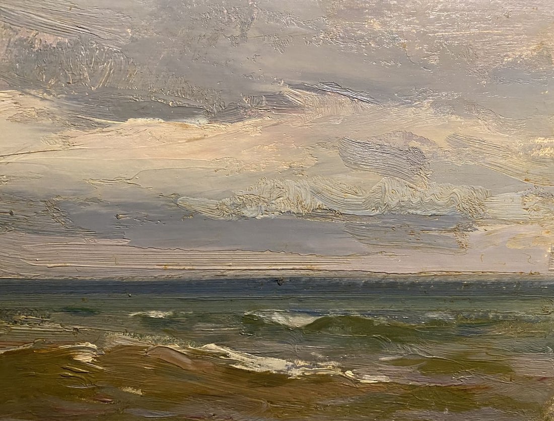 Oil painting Sea in December Arkady Strelov - 4