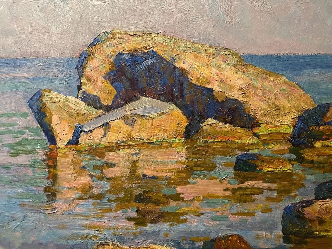 Oil painting Rocks near the seashore Grigoriy Ruban - 2