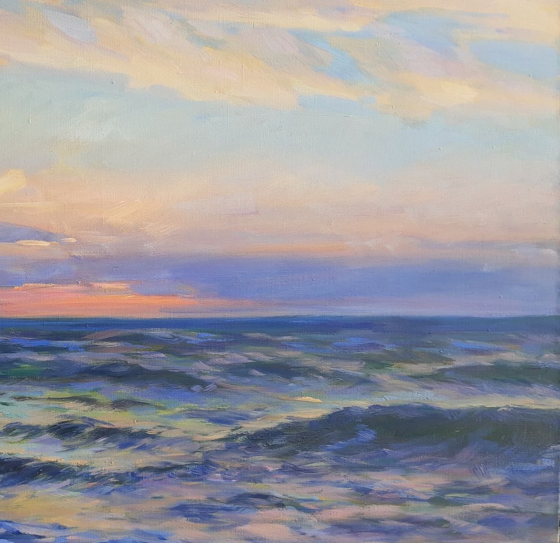Oli painting Evening at sea Tepeta Miacheslav - 3