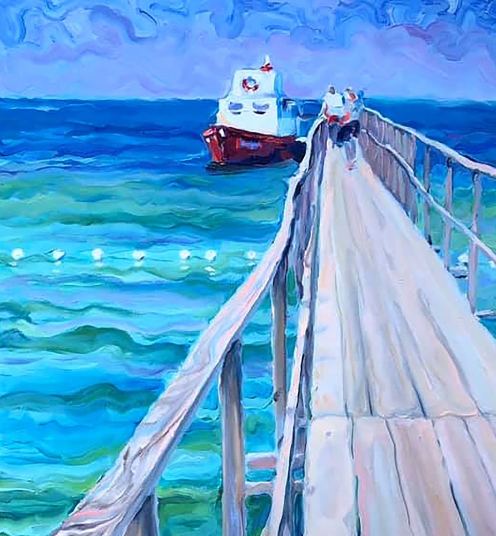 Oil painting The prospect of rest Procach Olesia - 2