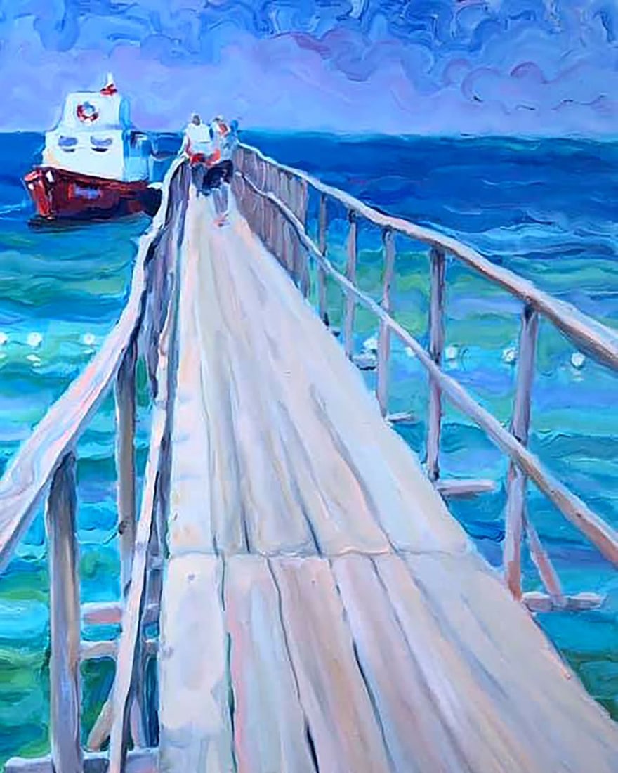 Oil painting The prospect of rest Procach Olesia - 3