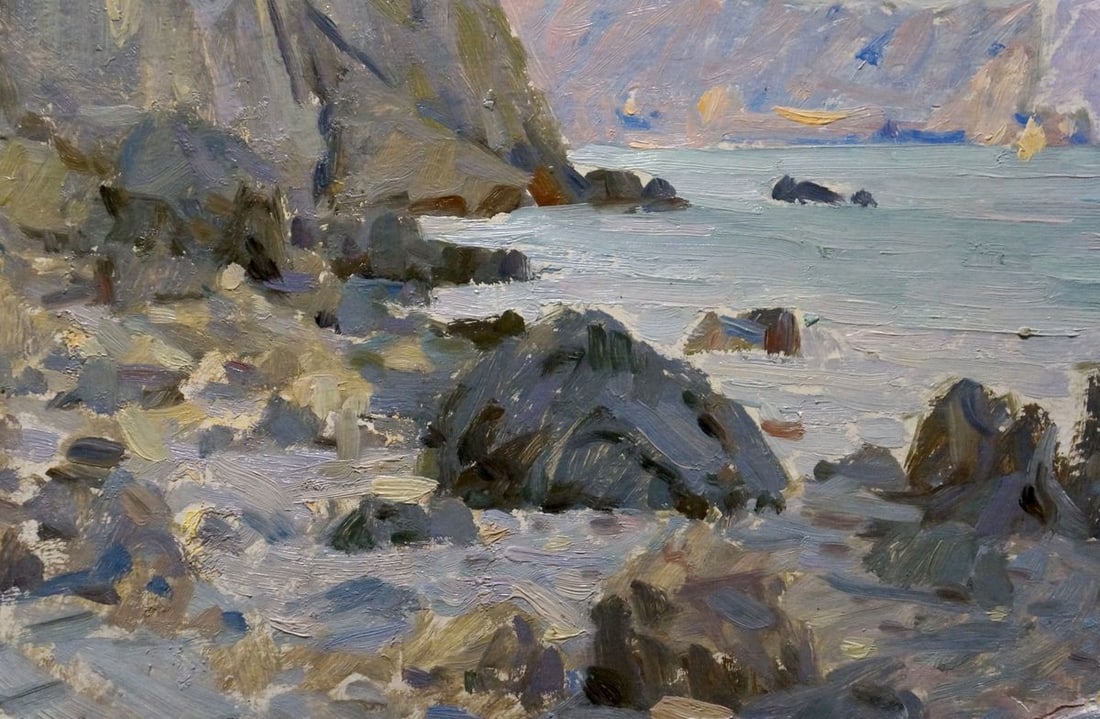 Oil painting Rocky coast Bakaev Sergey Ivanovich - 2