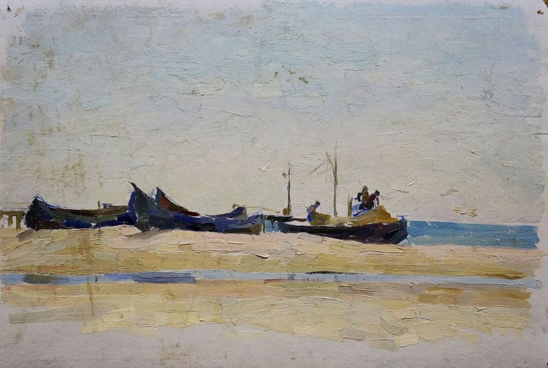 Oil painting On the shore Sulimenko Petr Stepanovich (1 of 8)