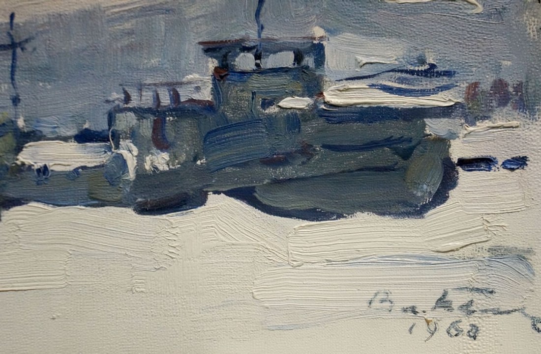Oil painting In the port Belyak Vladimir Iosifovich - 5