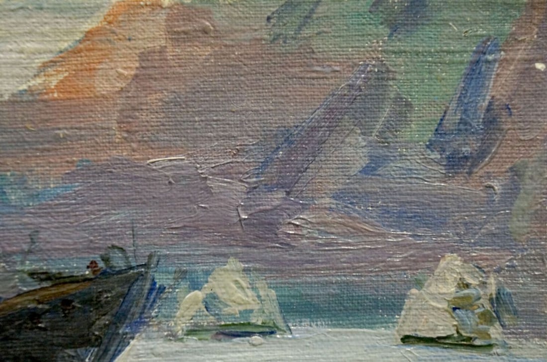 Oil painting Rest on the boat Shishko Sergei Fedorovich - 4