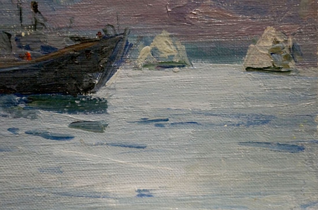 Oil painting Rest on the boat Shishko Sergei Fedorovich - 5