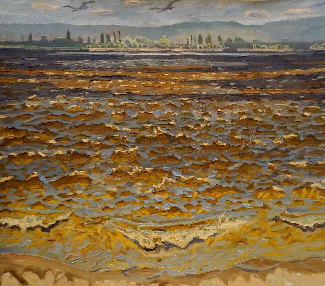 Oil painting Seascape Chernikov Nikolay Vladimirovich: No. Verns 1166 *** ABOUT THIS PAINTING *** * TITLE: "Seascape" * ARTISTS: Chernikov Nikolay Vladimirovich * SIZE: 62x70 cm/'24.40x27.55 inches' * MEDIUM: oil, canvas * HAND PAINTED: Original painting 