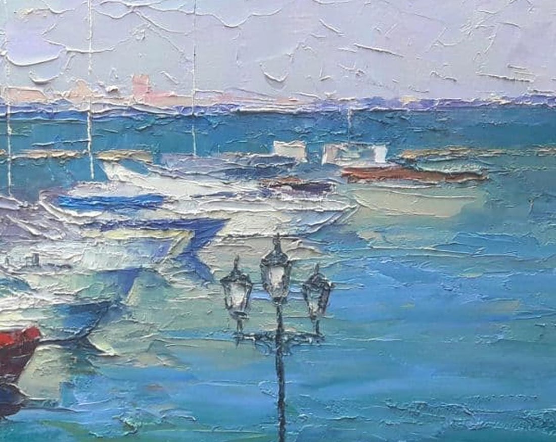 Oil painting Odessa Yachts Serdyuk Boris Petrovich - 12