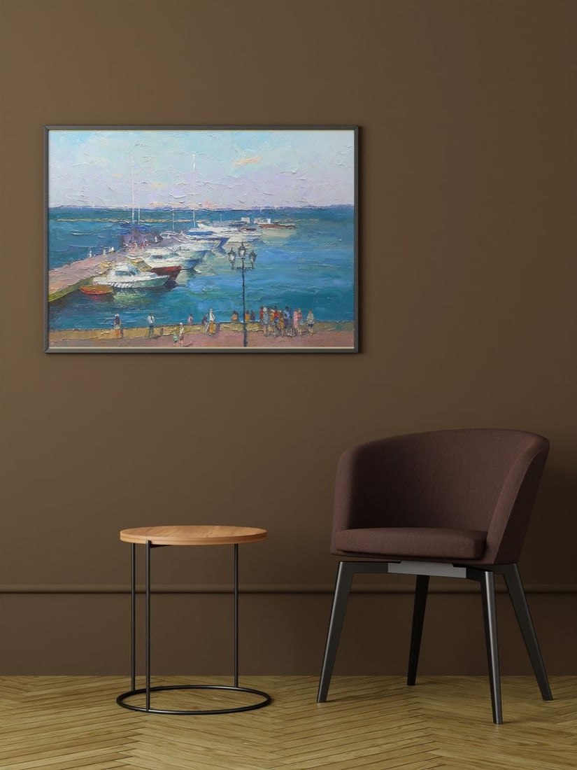 Oil painting Odessa Yachts Serdyuk Boris Petrovich - 2