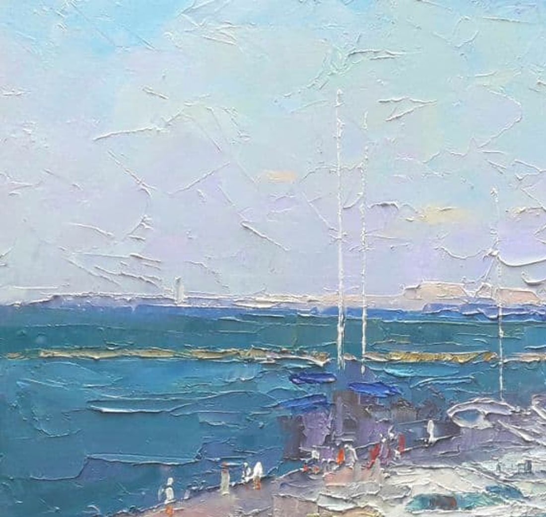 Oil painting Odessa Yachts Serdyuk Boris Petrovich - 4