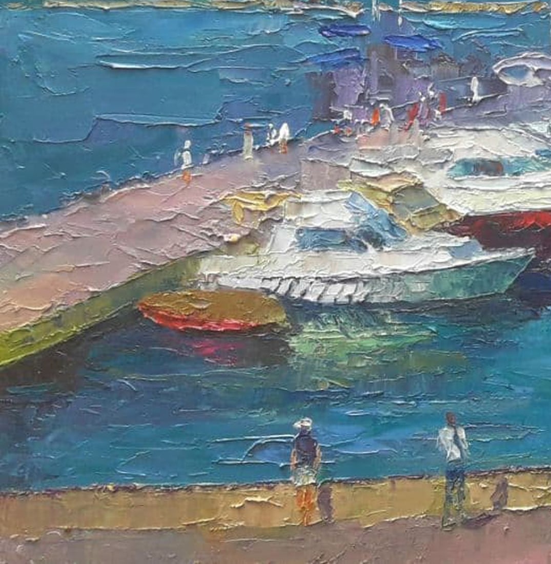 Oil painting Odessa Yachts Serdyuk Boris Petrovich - 7