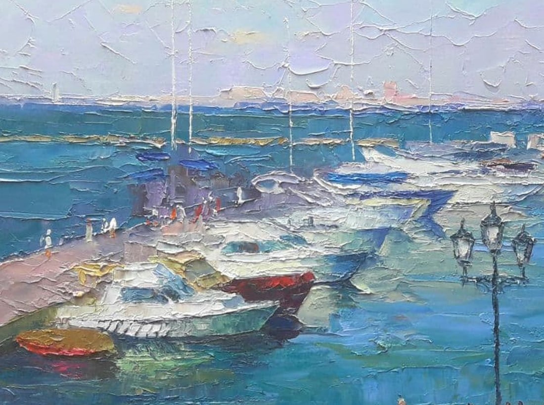 Oil painting Odessa Yachts Serdyuk Boris Petrovich - 8