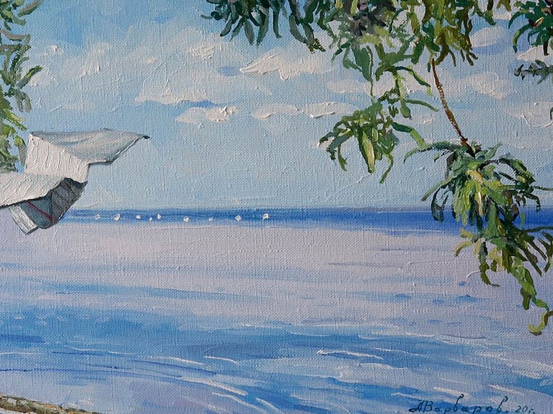 Oil painting Weekend by the sea Varvarov Anatoly Viktorovich - 5