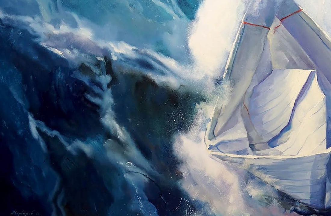 Oil painting Storm Varvarov Anatoly Viktorovich - 4