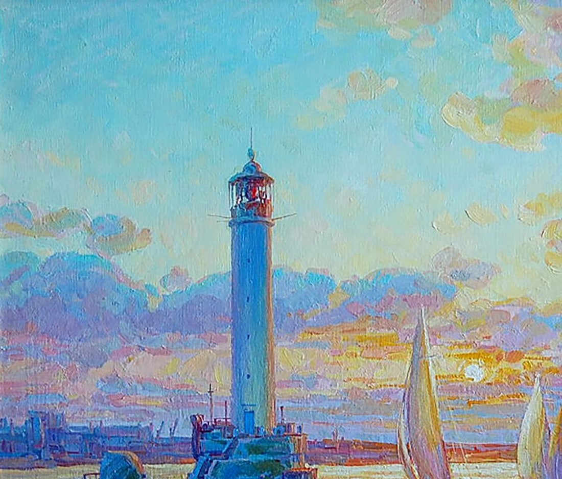 Oil painting Odessa. Vorontsovsky lighthouse Kotmin Dmitry - 2