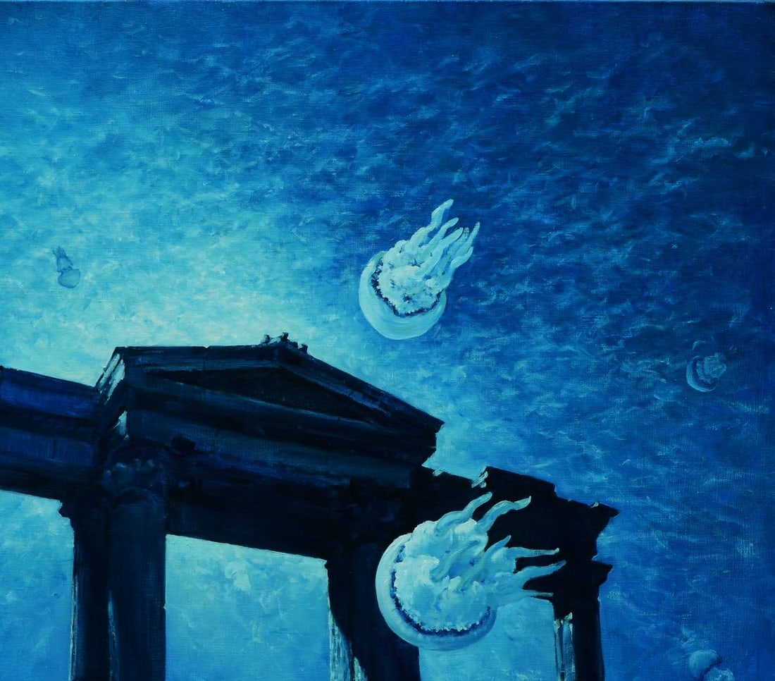 Oil painting Jellyfish Portal Oleg Kateryniuk - 4