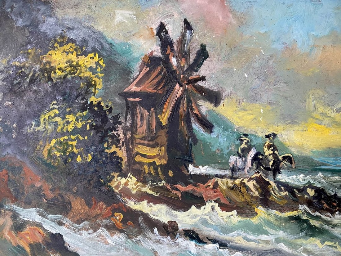 Oil painting Storm at sea Alexander Arkadievich Litvinov - 2