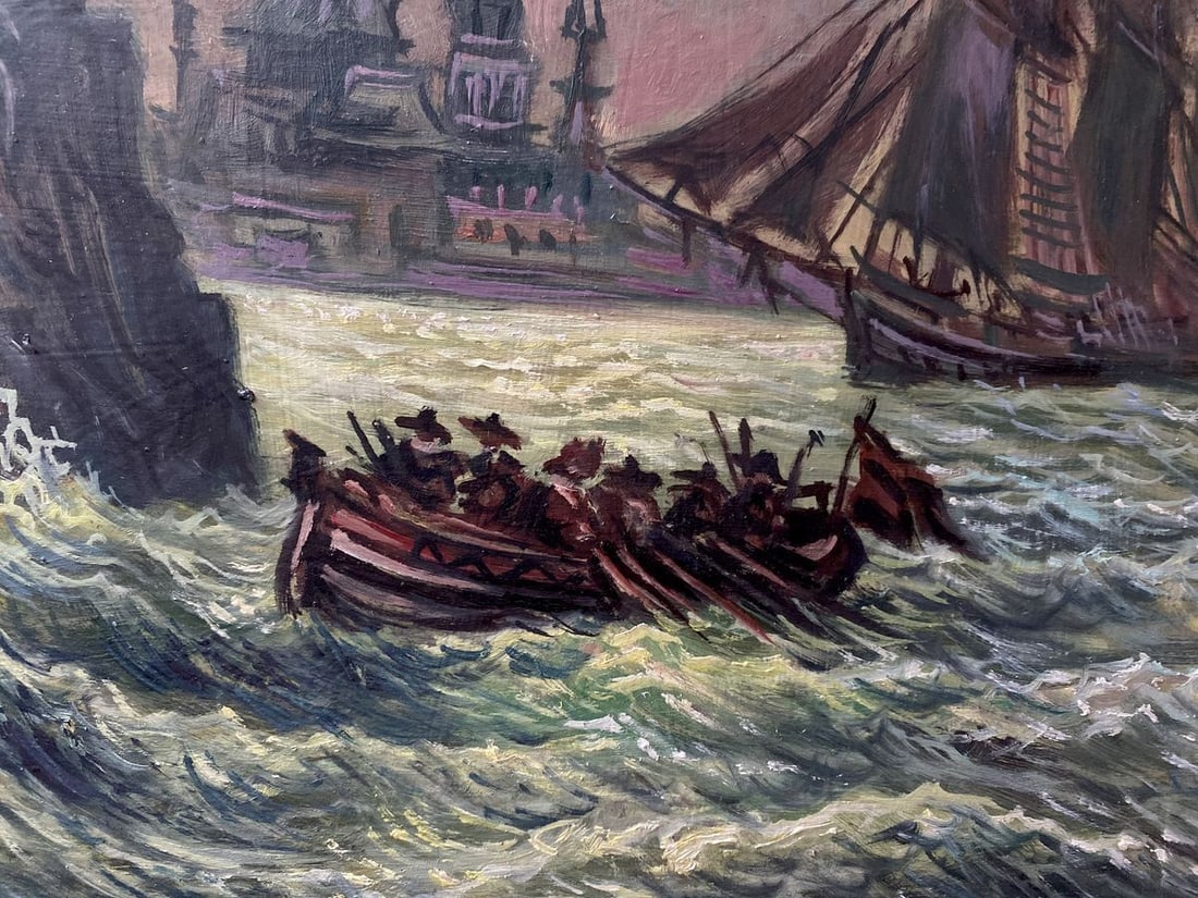 Oil painting Before the storm Alexander Arkadievich Litvinov - 2