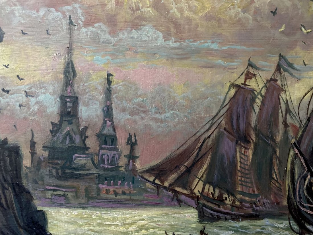Oil painting Before the storm Alexander Arkadievich Litvinov - 5