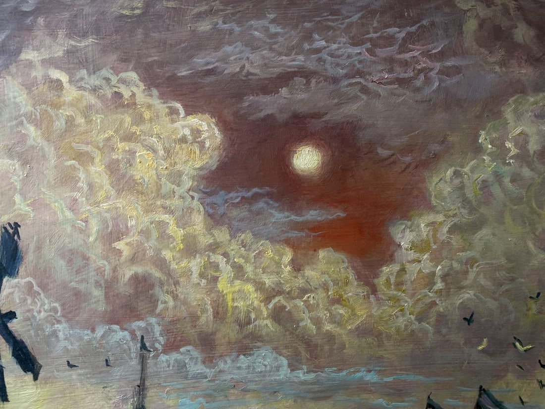 Oil painting Before the storm Alexander Arkadievich Litvinov - 6