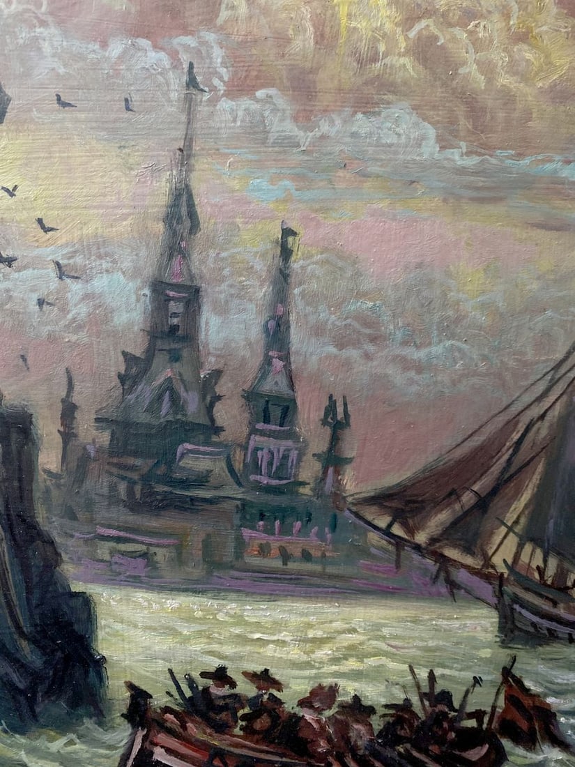 Oil painting Before the storm Alexander Arkadievich Litvinov - 8