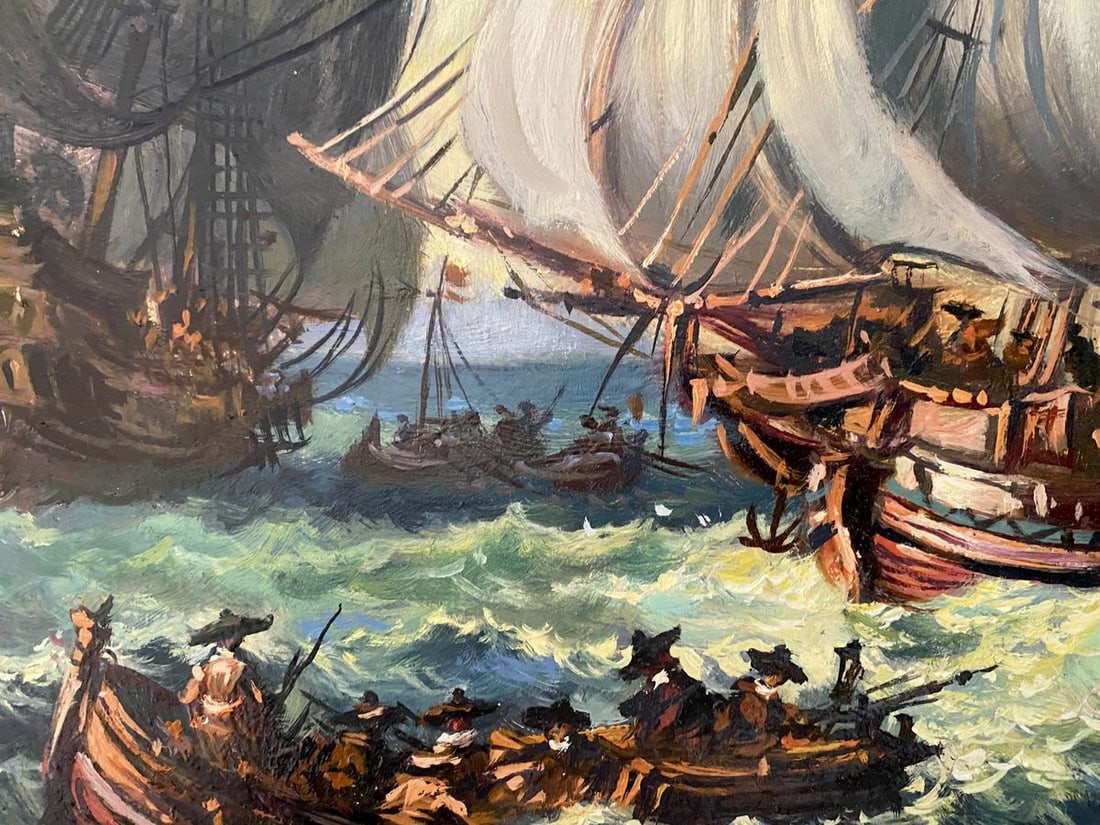 Oil painting In the storm Alexander Arkadievich Litvinov - 10