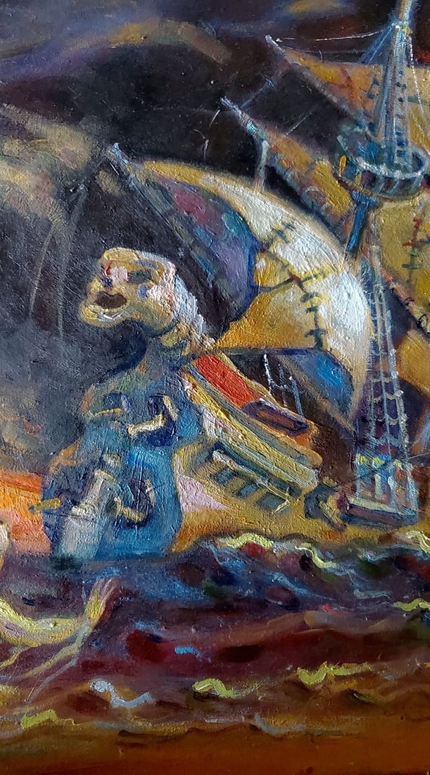 Oil painting The Temptation of St. Anthony Litvinov Daniil Olegovich - 2