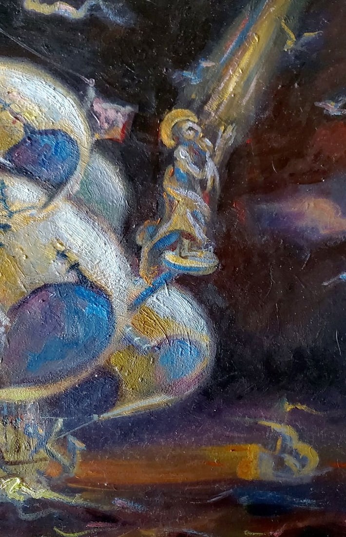 Oil painting The Temptation of St. Anthony Litvinov Daniil Olegovich - 3