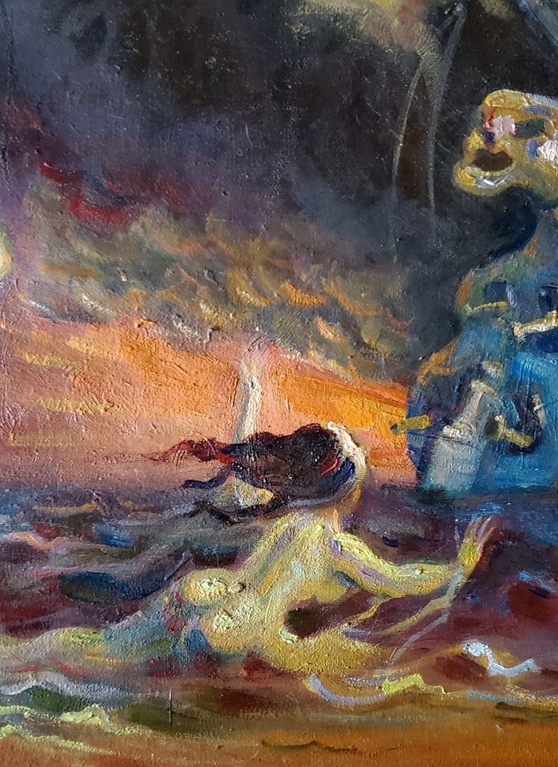 Oil painting The Temptation of St. Anthony Litvinov Daniil Olegovich - 4