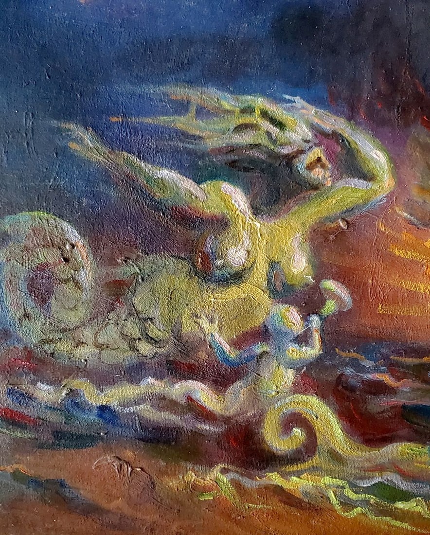 Oil painting The Temptation of St. Anthony Litvinov Daniil Olegovich - 5