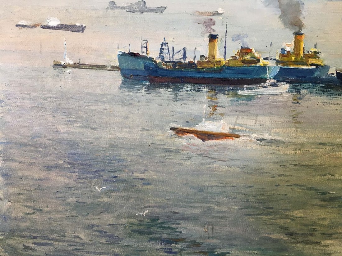 Oil painting In the sea Svyatoslav Petrovich Skorobogatov - 5