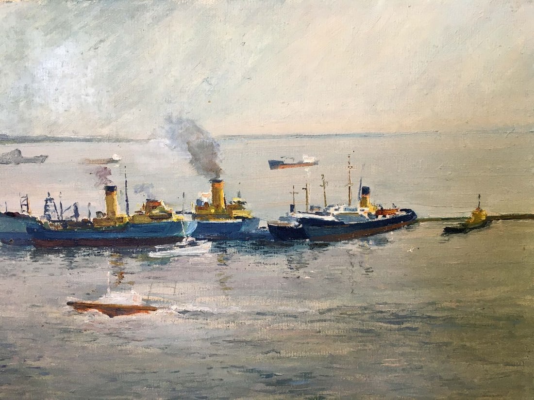 Oil painting In the sea Svyatoslav Petrovich Skorobogatov - 6