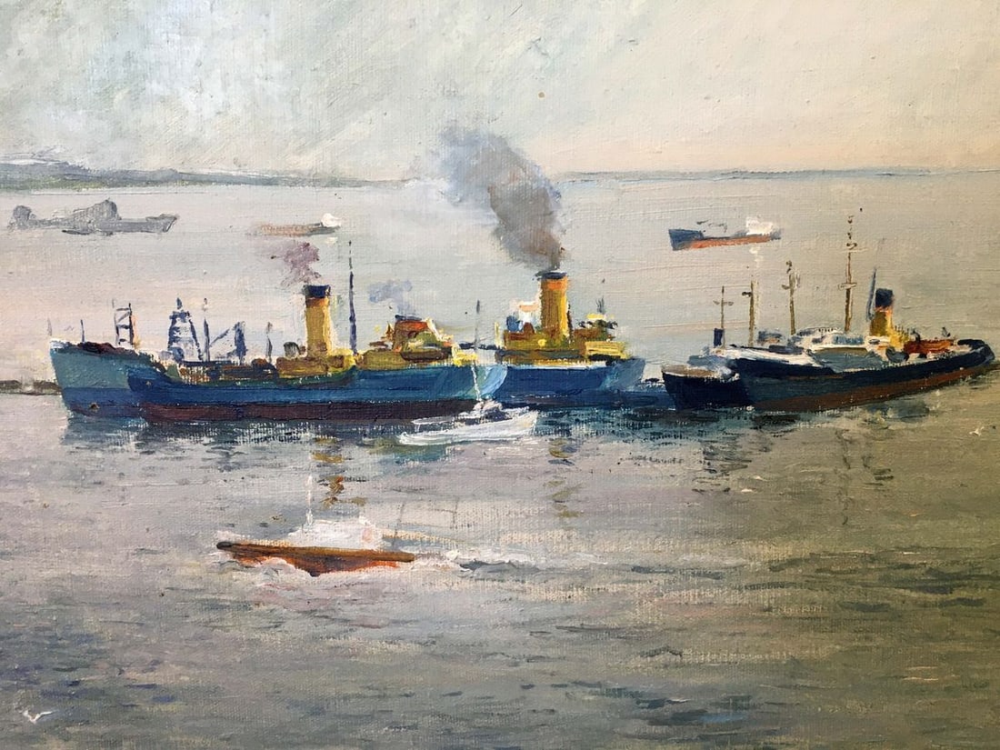 Oil painting In the sea Svyatoslav Petrovich Skorobogatov - 8