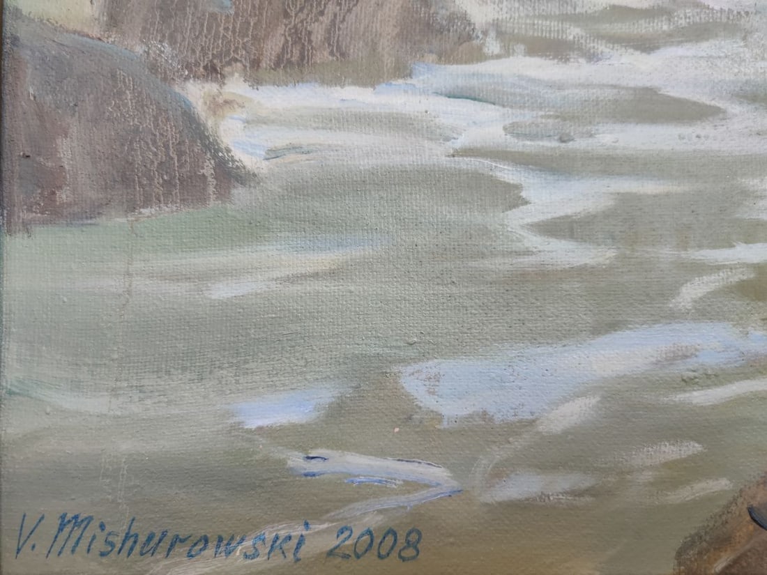 Oil painting Sea shore. Azure Mishurovsky V. V. - 2