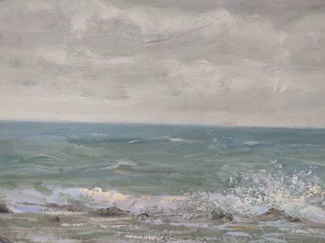 Oil painting Sea shore. Azure Mishurovsky V. V. - 4