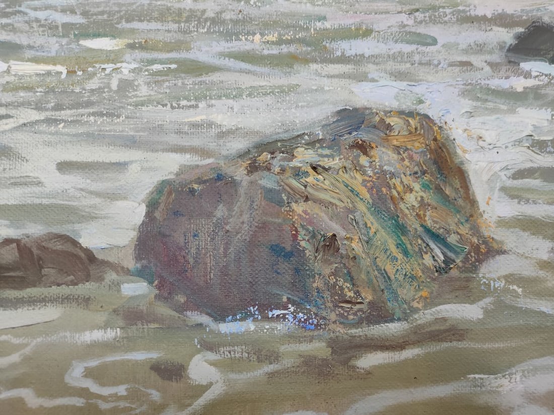 Oil painting Sea shore. Azure Mishurovsky V. V. - 5