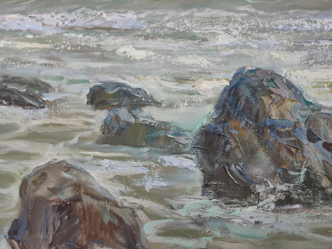 Oil painting Sea shore. Azure Mishurovsky V. V. - 7