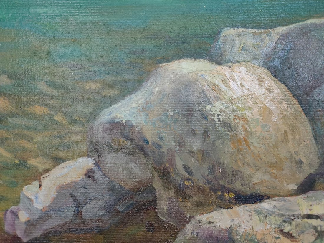 Oil painting Stones in the river Mishurovsky V. V. - 3