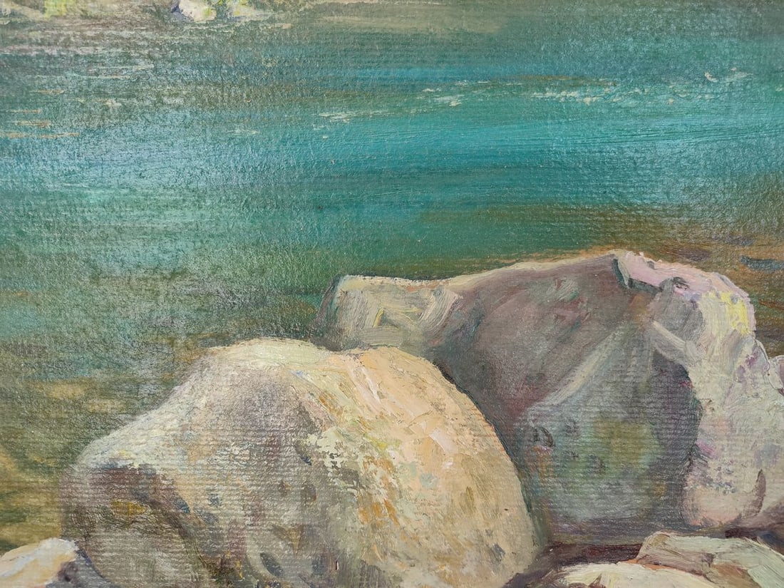 Oil painting Stones in the river Mishurovsky V. V. - 8